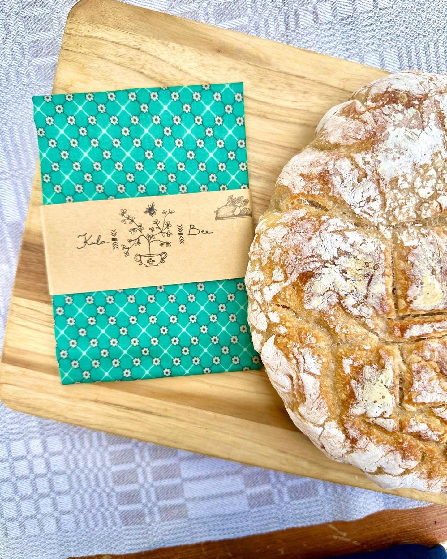 Bee Bread Wrap. Turquoise Skies - Kula Bee Goods