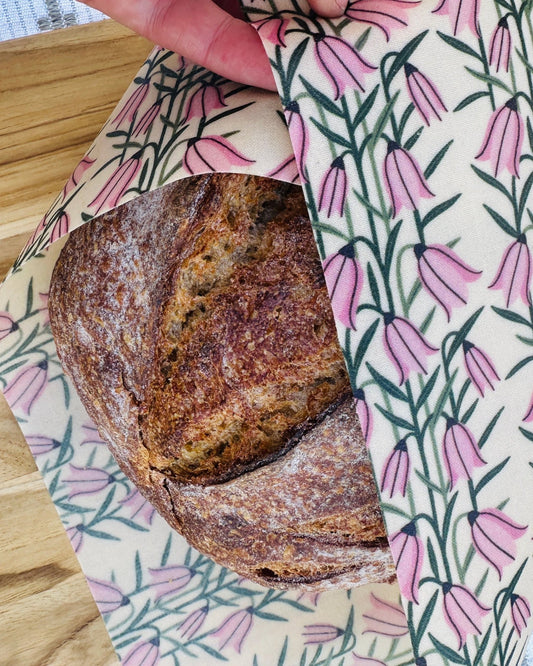 Organic Reusable Beeswax Bread Wrap. Bread Bonnet - Kula Bee Goods