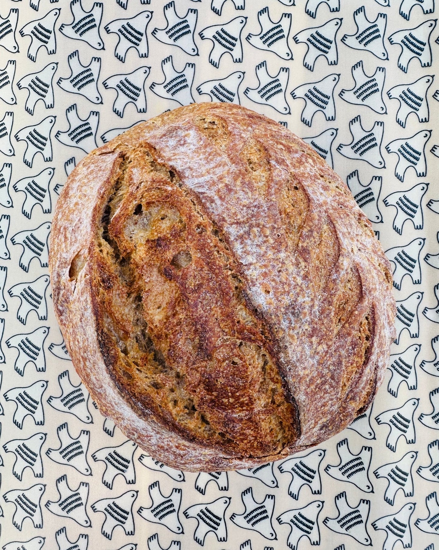 Reusable Beeswax Bread Wrap. Love&Dove - Kula Bee Goods