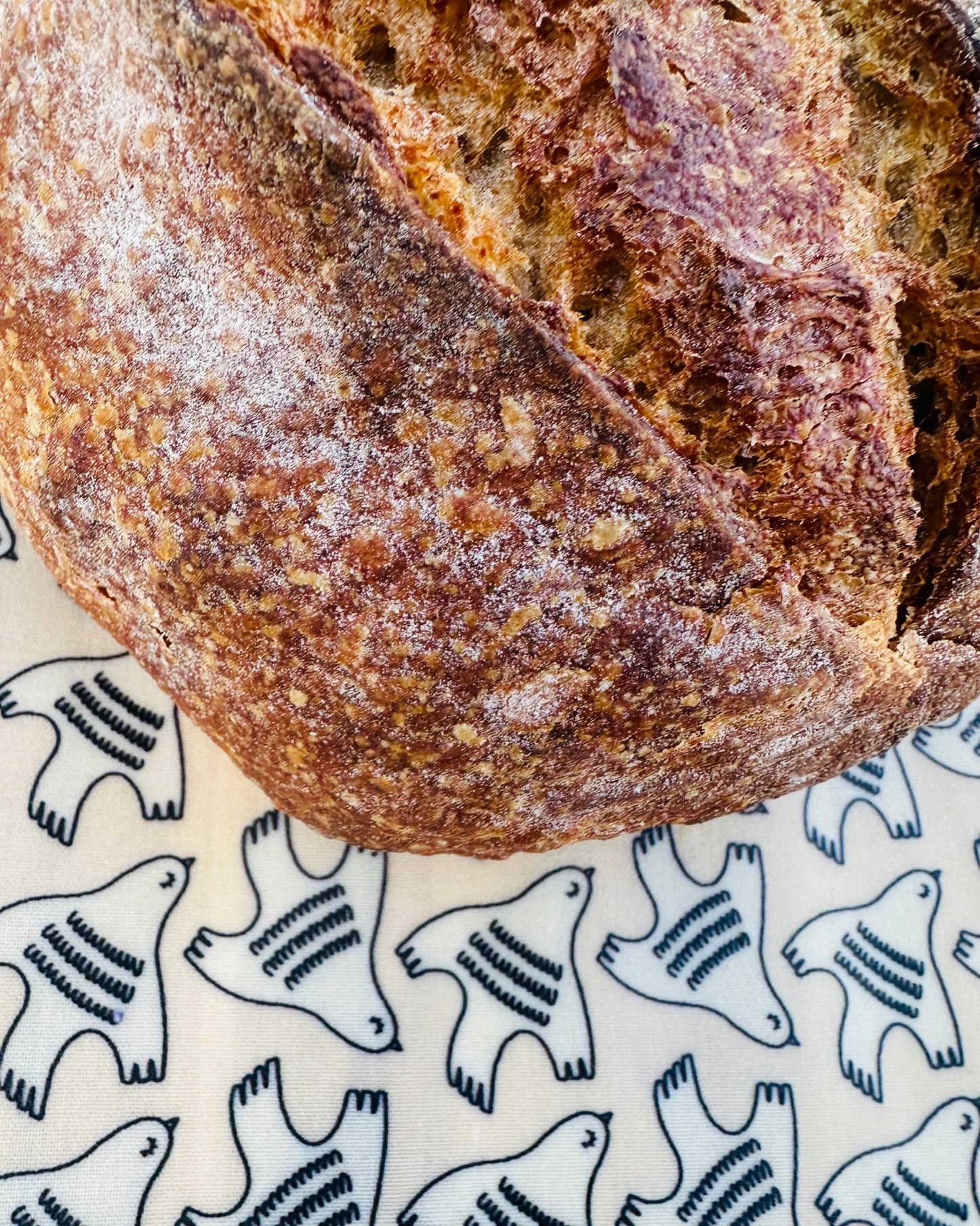 Reusable Beeswax Bread Wrap. Love&Dove - Kula Bee Goods