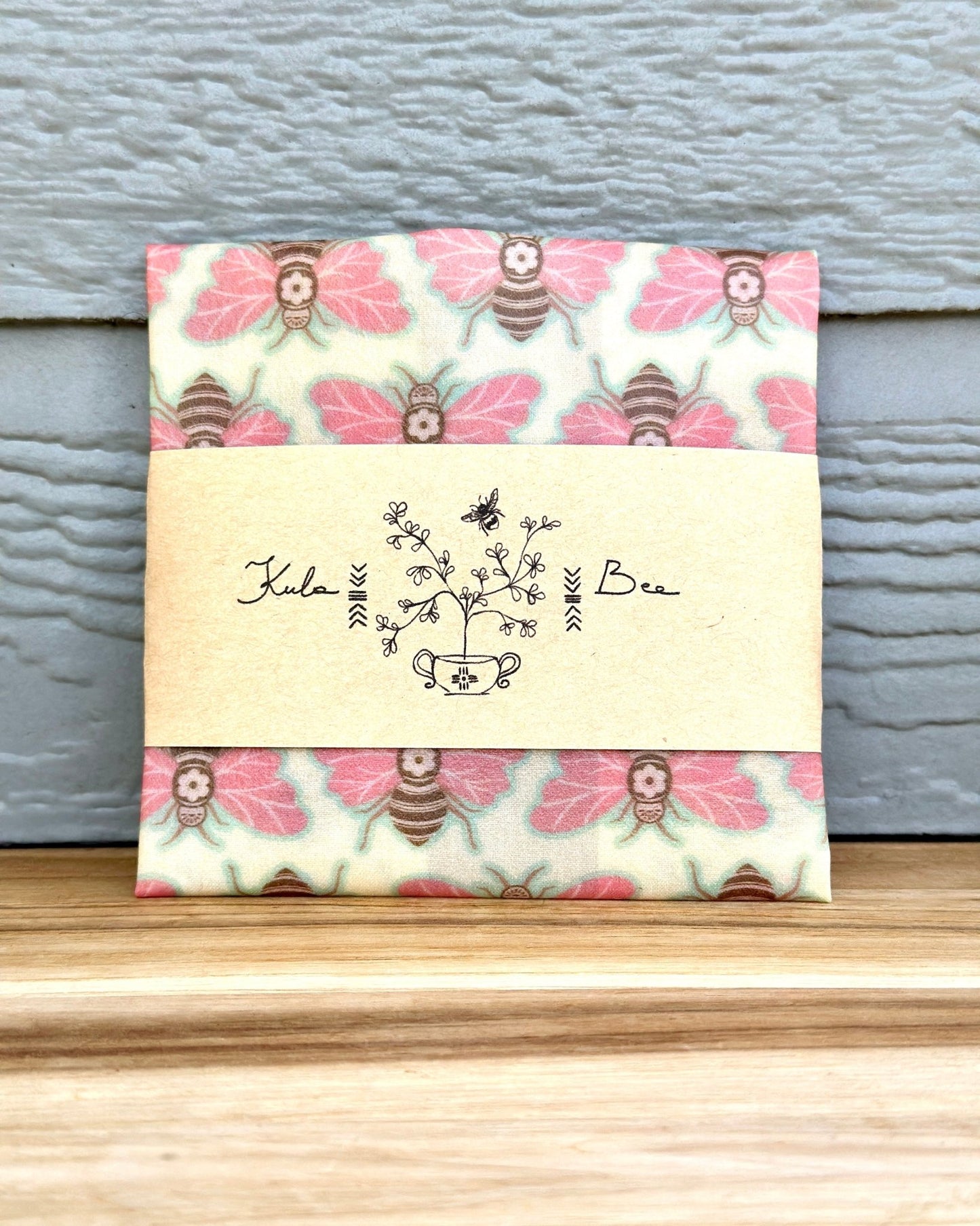 Reusable Beeswax Food Wrap Small. Cotton Candy Bees - Kula Bee Goods