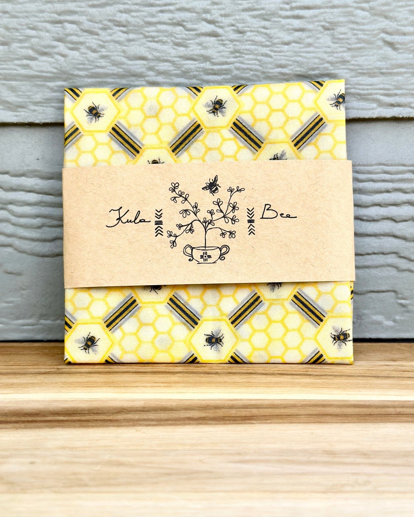 Reusable Beeswax Food Wrap Small. Sacred Hive Geometry - Kula Bee Goods
