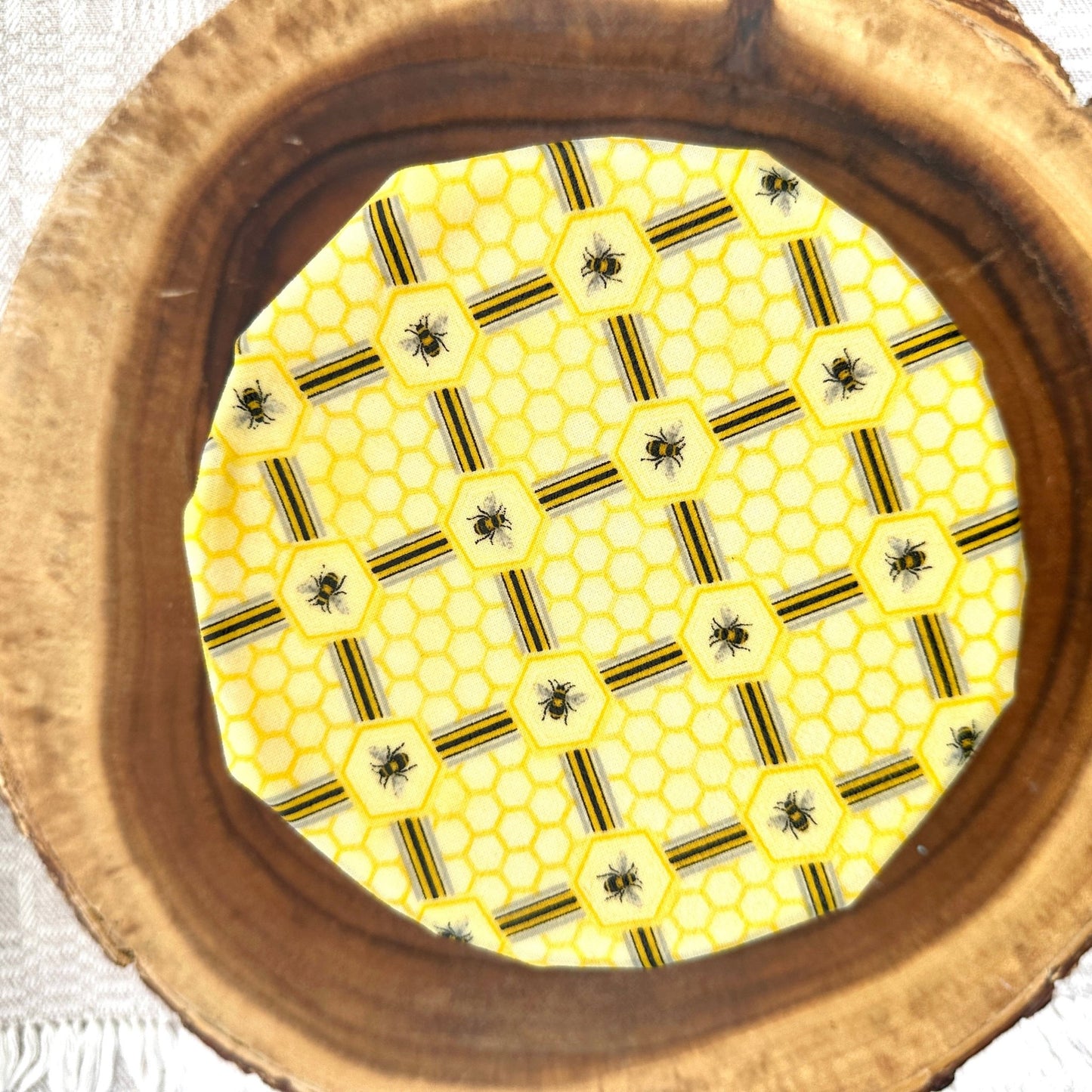 Reusable Beeswax Food Wrap Small. Sacred Hive Geometry - Kula Bee Goods
