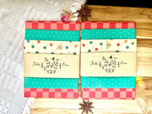 Beeswax Wrap Set. Ska Bees - Kula Bee Goods