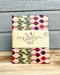 Reusable Beeswax Bread Wrap. Bread HeartBeets - Kula Bee Goods