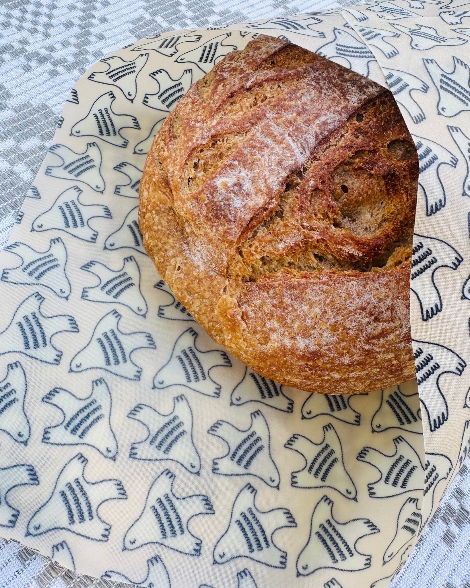 Reusable Beeswax Bread Wrap. Love&Dove - Kula Bee Goods