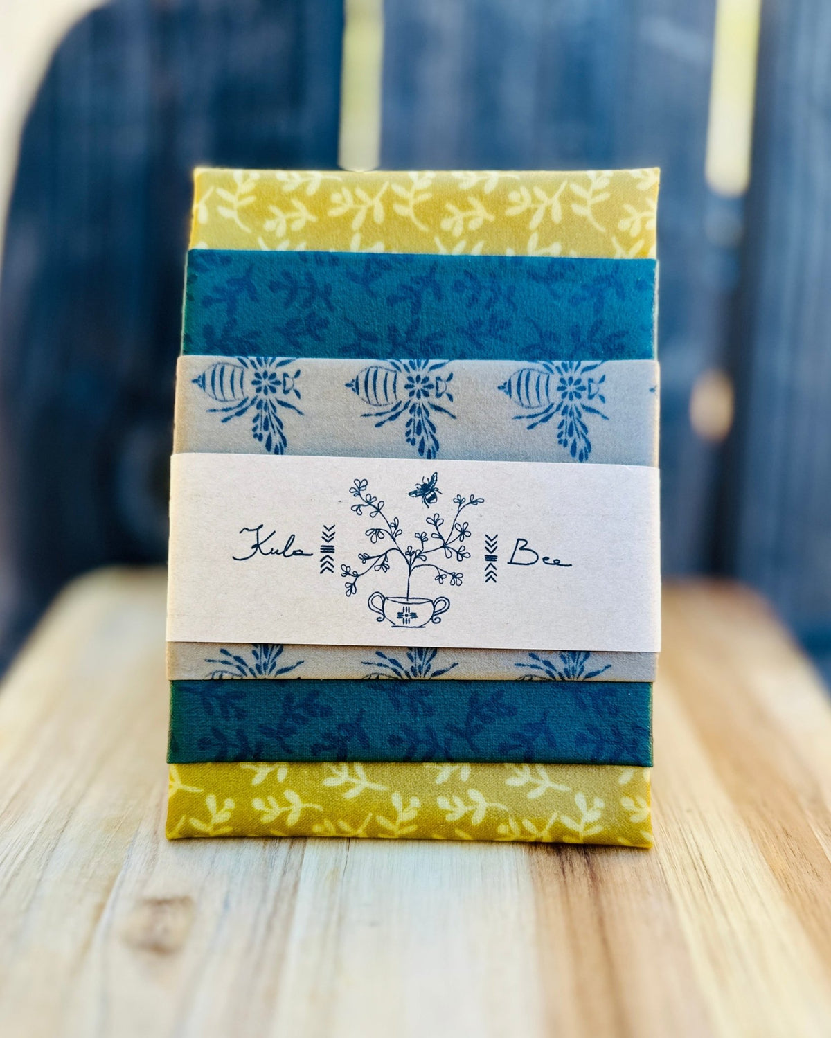 Reusable Beeswax Food Wrap Set. Prairie Bees - Kula Bee Goods