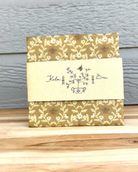 Reusable Beeswax Food Wrap Small. Bee Paisley Tangle - Kula Bee Goods