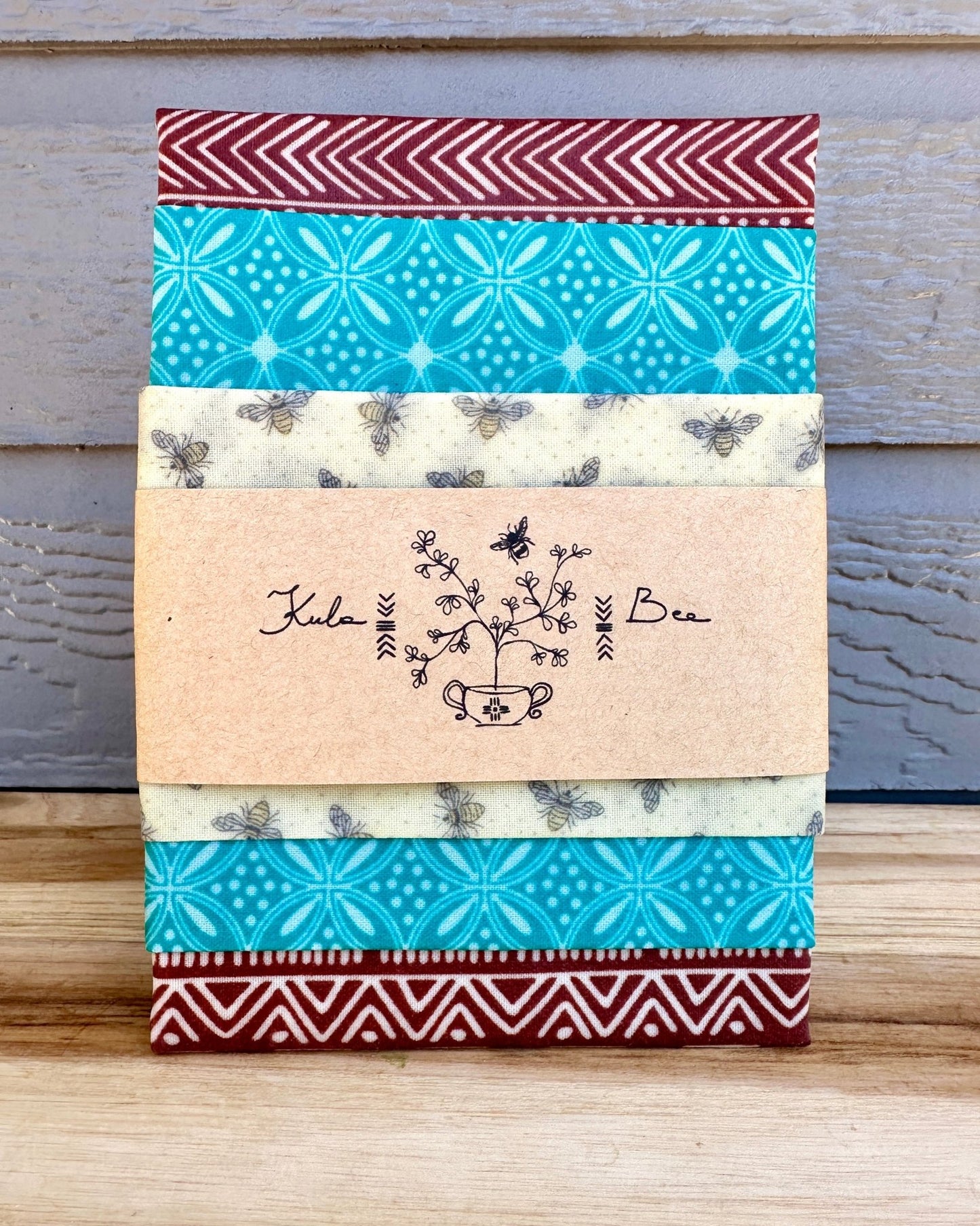 Reusable Beeswax Food Wraps. 3 - Pack. Mountain Bees - Kula Bee Goods