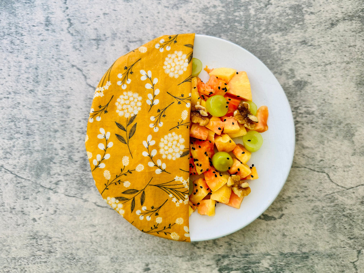 Beeswax Food Wraps. Variety set of 3. Midsummer Bees