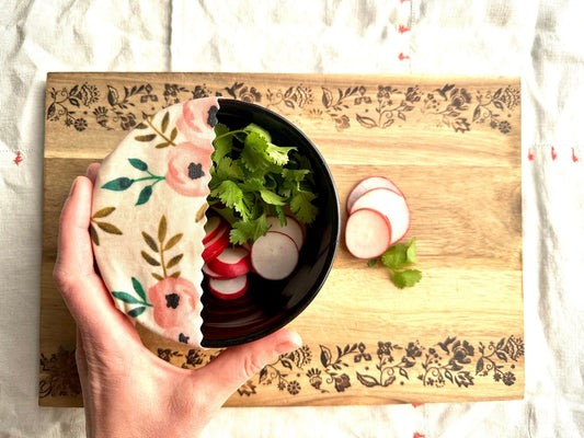 Reusable Beeswax Food Wrap Pack of 3. Gentle Bees Set. - Kula Bee Goods