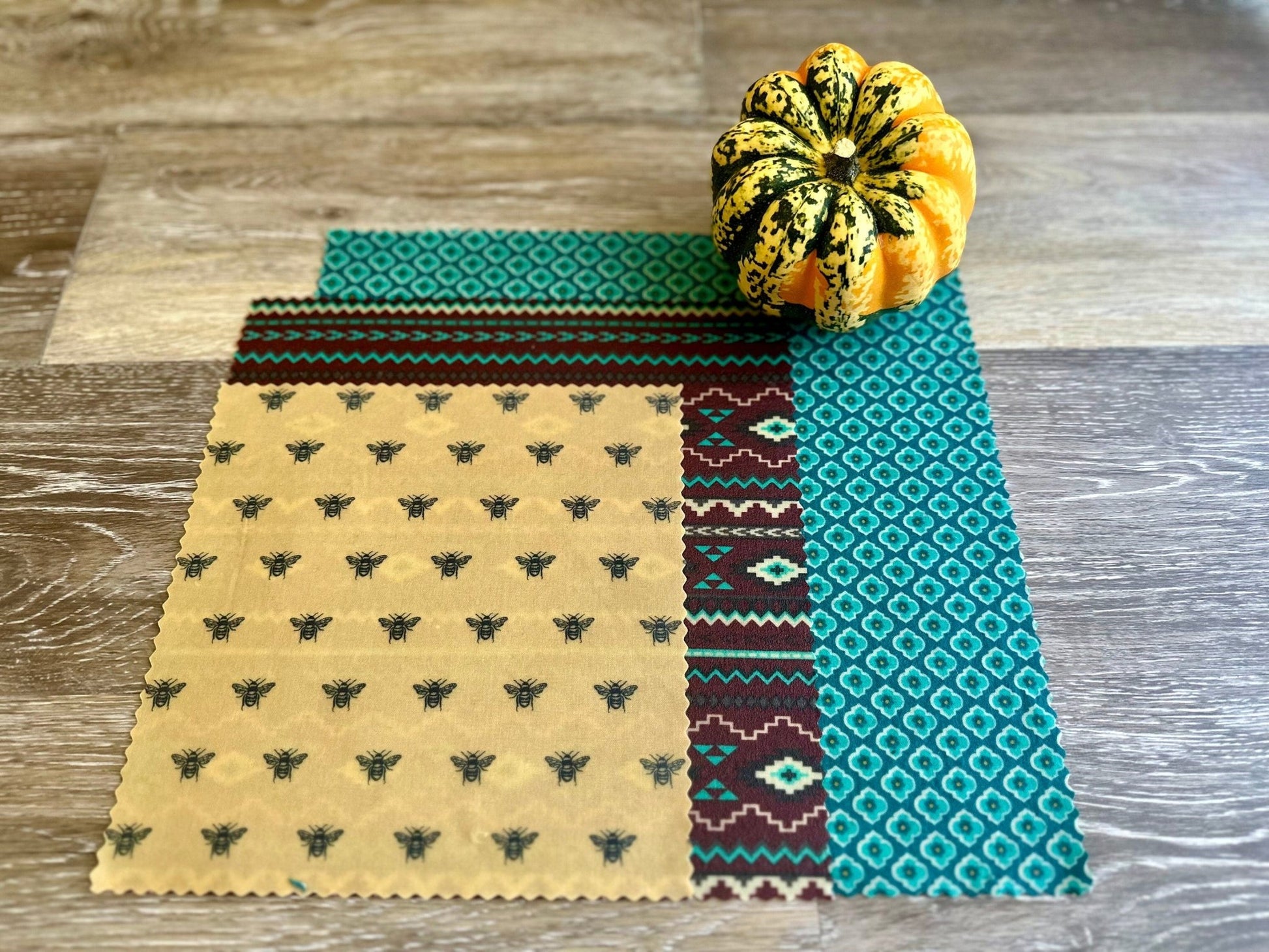 Reusable Beeswax Food Wrap Set. Colorado Bees - Kula Bee Goods