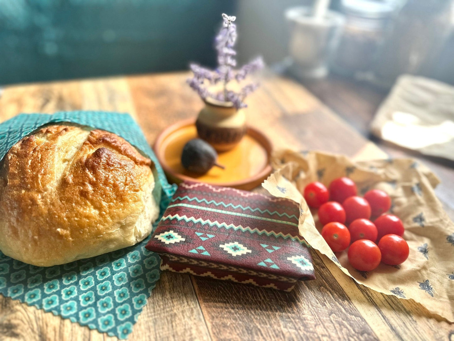 Reusable Beeswax Food Wrap Set. Colorado Bees - Kula Bee Goods