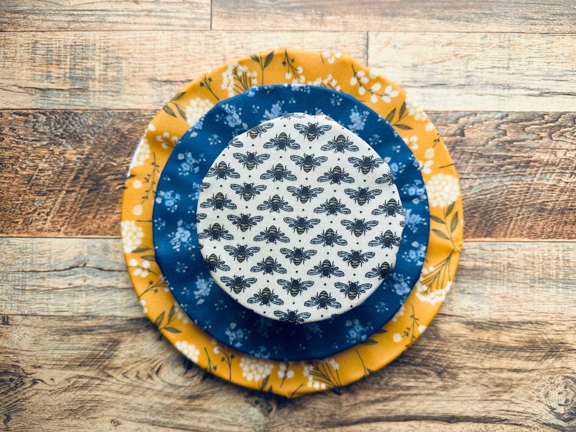 Reusable Beeswax Food Wraps. Midsummer Bees Variety Set - Kula Bee Goods